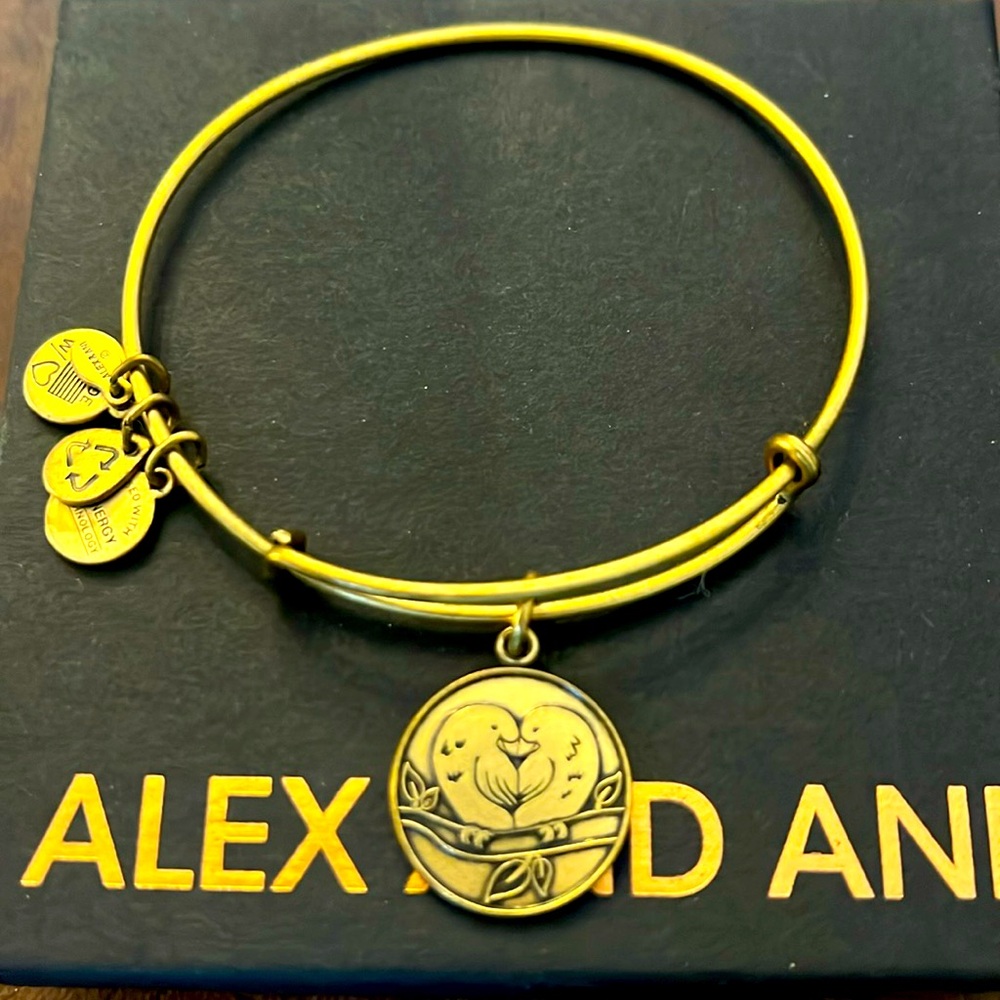 Alex and Ani Love birds Bracelet